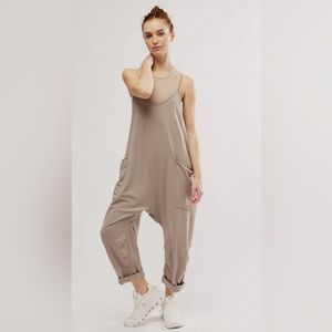 Free People Tan Jumpsuit